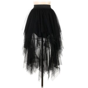 Urban CoCo Women's Sheer Tutu Skirt Tulle Mesh Layered Midi Skirt